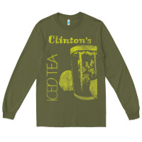 Army Green Clintons Iced Tea Long Sleeve Tee - PixelWave