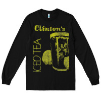 Black Clintons Iced Tea Long Sleeve Tee - PixelWave