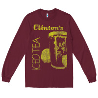 Burgundy Clintons Iced Tea Long Sleeve Tee - PixelWave