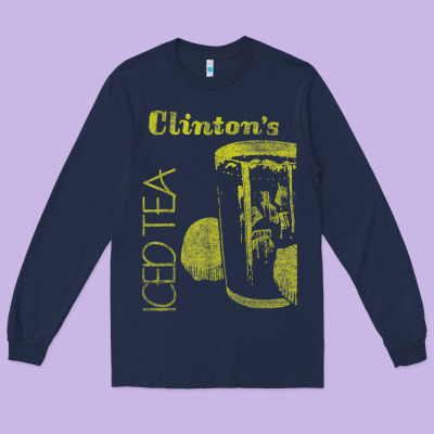 Clintons Iced Tea Long Sleeve Tee Designed By Pixelwave
