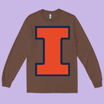 Illinois Fighting Illini Long Sleeve Tee Designed By Pixelwave