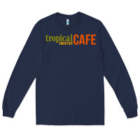 Navy Tropical Smoothie Long Sleeve Tee - PixelWave