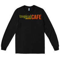 Black Tropical Smoothie Long Sleeve Tee - PixelWave