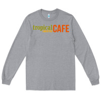 Heather Grey Tropical Smoothie Long Sleeve Tee - PixelWave