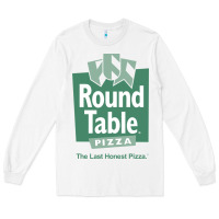 White round table pizza Long Sleeve Tee - PixelWave