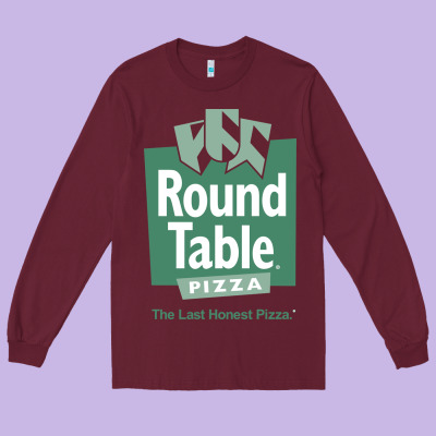 Round Table Pizza Long Sleeve Tee Designed By Pixelwave