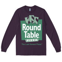 Plum round table pizza Long Sleeve Tee - PixelWave