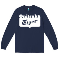 Navy onitsuka tiger Long Sleeve Tee - PixelWave