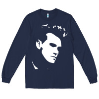 Navy morrissey the smiths Long Sleeve Tee - PixelWave