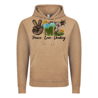 Vintage Coffee Peace Love Donkey Vintage Hoodie - LillyAllenDesigns