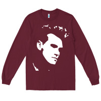 Burgundy morrissey the smiths Long Sleeve Tee - PixelWave
