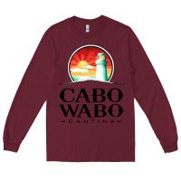 Burgundy cabo wabo Long Sleeve Tee - PixelWave