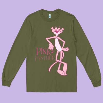 Pink Panther Long Sleeve Tee Designed By Pixelwave