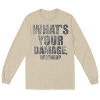 Mushroom what's your damage, heather   heathers Long Sleeve Tee - PixelWave