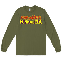 Army Green parliament funkadelic Long Sleeve Tee - PixelWave