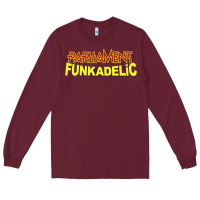 Burgundy parliament funkadelic Long Sleeve Tee - PixelWave