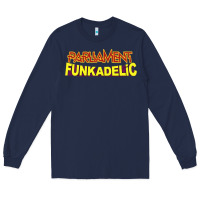 Navy parliament funkadelic Long Sleeve Tee - PixelWave