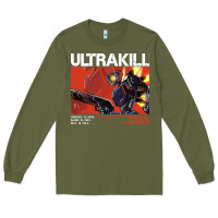 Army Green the merch ultrakill 1 Long Sleeve Tee - PixelWave