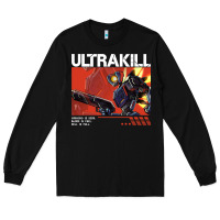 Black the merch ultrakill 1 Long Sleeve Tee - PixelWave