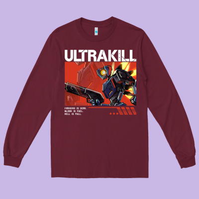 The Merch Ultrakill 1 Long Sleeve Tee Designed By Pixelwave