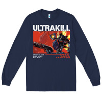 Navy the merch ultrakill 1 Long Sleeve Tee - PixelWave