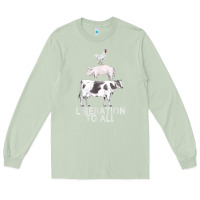 Matcha liberation to all vegan vegetarian food animal love Long Sleeve Tee - PixelWave