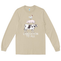 Mushroom liberation to all vegan vegetarian food animal love Long Sleeve Tee - PixelWave