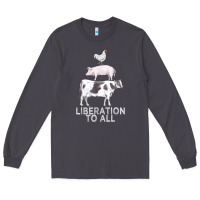 Smoke liberation to all vegan vegetarian food animal love Long Sleeve Tee - PixelWave