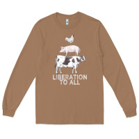 Toasted Coconut liberation to all vegan vegetarian food animal love Long Sleeve Tee - PixelWave