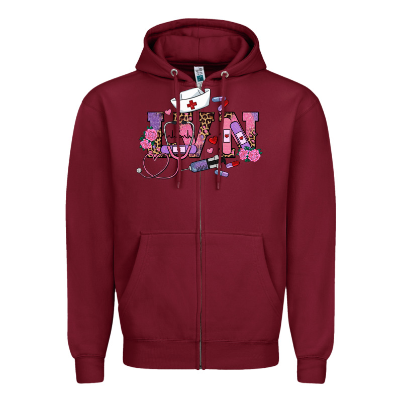 Valentines Day Lvn Zipper Hoodie by RanaPortraitStore | Teevron