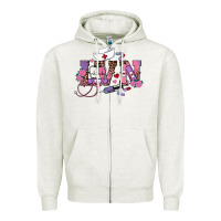 Oatmeal Heather valentines day lvn Zipper Hoodie - RanaPortraitStore