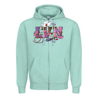 Seafoam valentines day lvn Zipper Hoodie - RanaPortraitStore