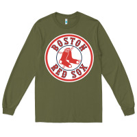 Army Green Boston R e d S o x Long Sleeve Tee - Craftify