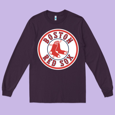Boston R E D S O X Long Sleeve Tee Designed By Craftify