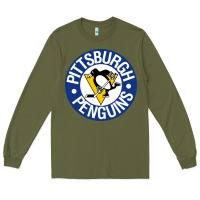 Army Green penguins player sky Long Sleeve Tee - Craftify