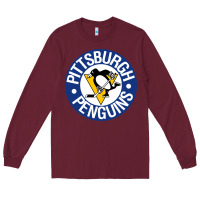 Burgundy penguins player sky Long Sleeve Tee - Craftify