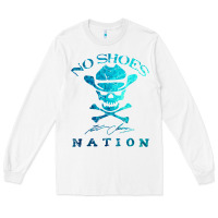 White kenny chesney no shoes nation Long Sleeve Tee - Craftify