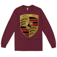 Burgundy .Porches new Long Sleeve Tee - Craftify