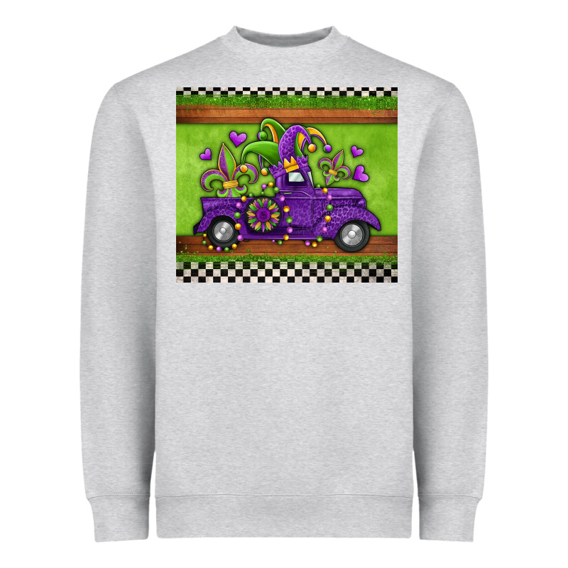 Mardi Gras Truck Heavyweight Sweatshirt by Jasminsmagicworld | Teevron