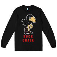 Black Vintage jayhawk ku Long Sleeve Tee - Craftify