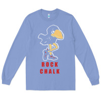 Colony Blue Vintage jayhawk ku Long Sleeve Tee - Craftify