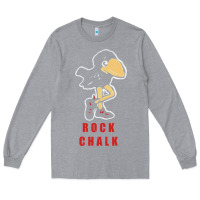 Heather Grey Vintage jayhawk ku Long Sleeve Tee - Craftify