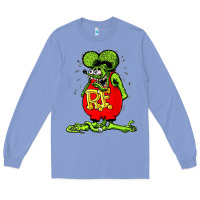 Colony Blue Official Rat Fink Original Merchandise 1 Long Sleeve Tee - Craftify