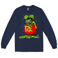 Navy Official Rat Fink Original Merchandise 1 Long Sleeve Tee - Craftify