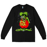 Black Official Rat Fink Original Merchandise 1 Long Sleeve Tee - Craftify