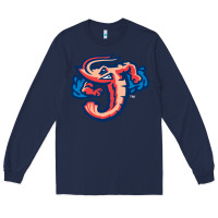 Navy jacksonville jumbo shrimp Long Sleeve Tee - Craftify