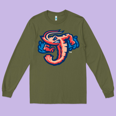 Jacksonville Jumbo Shrimp Long Sleeve Tee Designed By Craftify