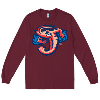 Burgundy jacksonville jumbo shrimp Long Sleeve Tee - Craftify