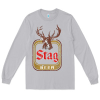 Moon Dust Vintage Stag Beer, distressed Long Sleeve Tee - Craftify