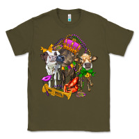 Army Green little cows and mardi gras party olivia Classic Tee - OliviaCreatesArt
